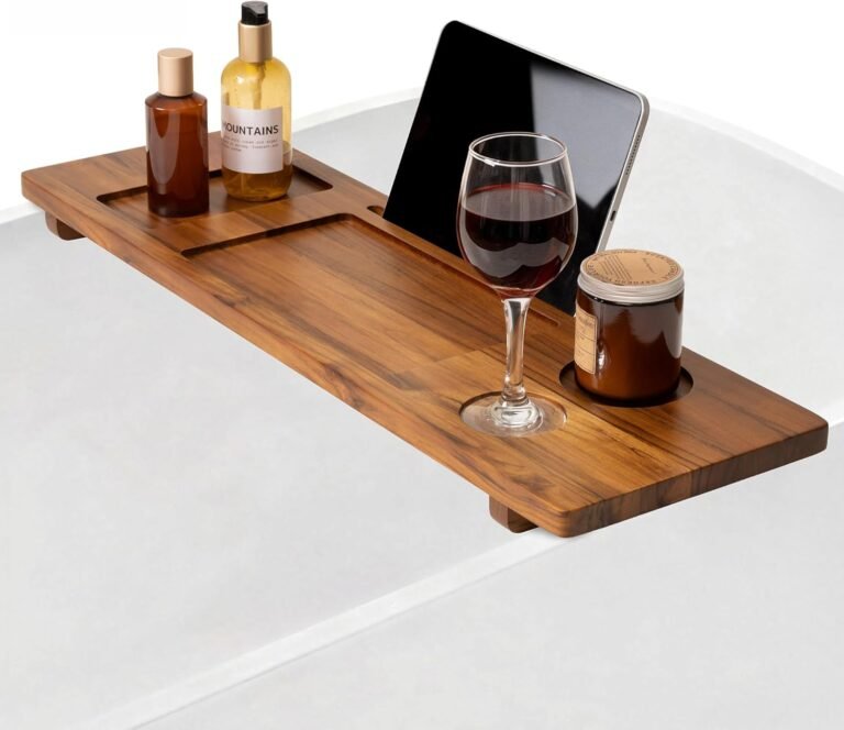 bathtub tray with tablet holder