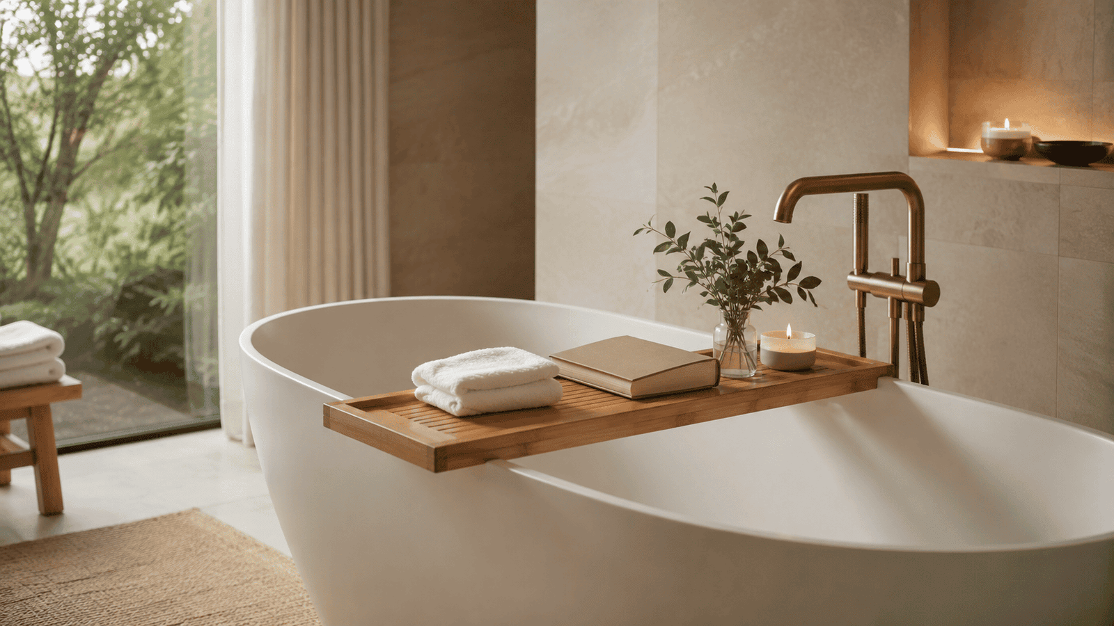 bathtub tray expert guide to a serene bamboo bath setup