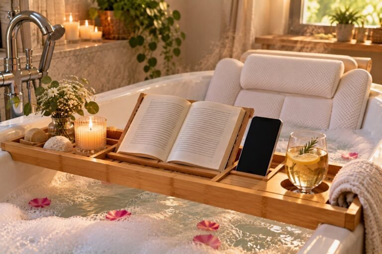 Bath Tray and Bath Pillow: The Complete Comfort Setup