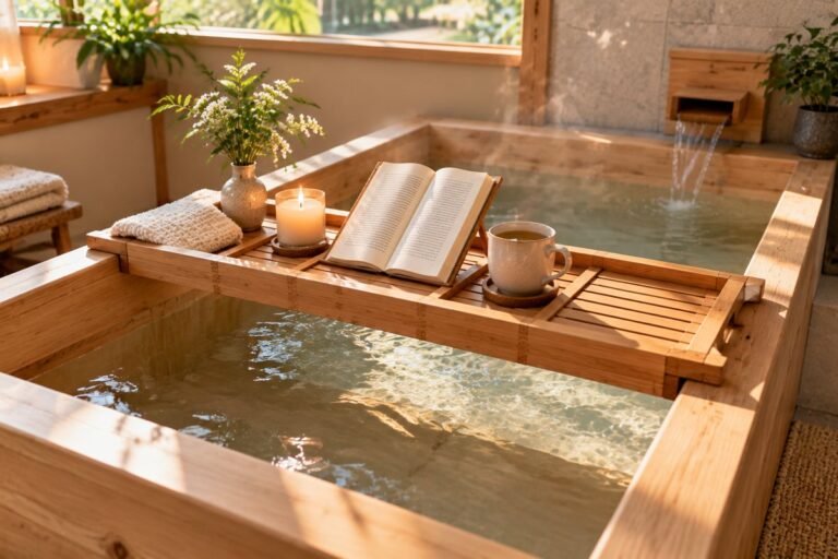 The Right Bath Tray for a Japanese Soaking Tub