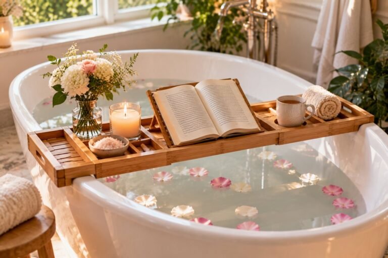 Bath Tray for an Oval or Garden Tub