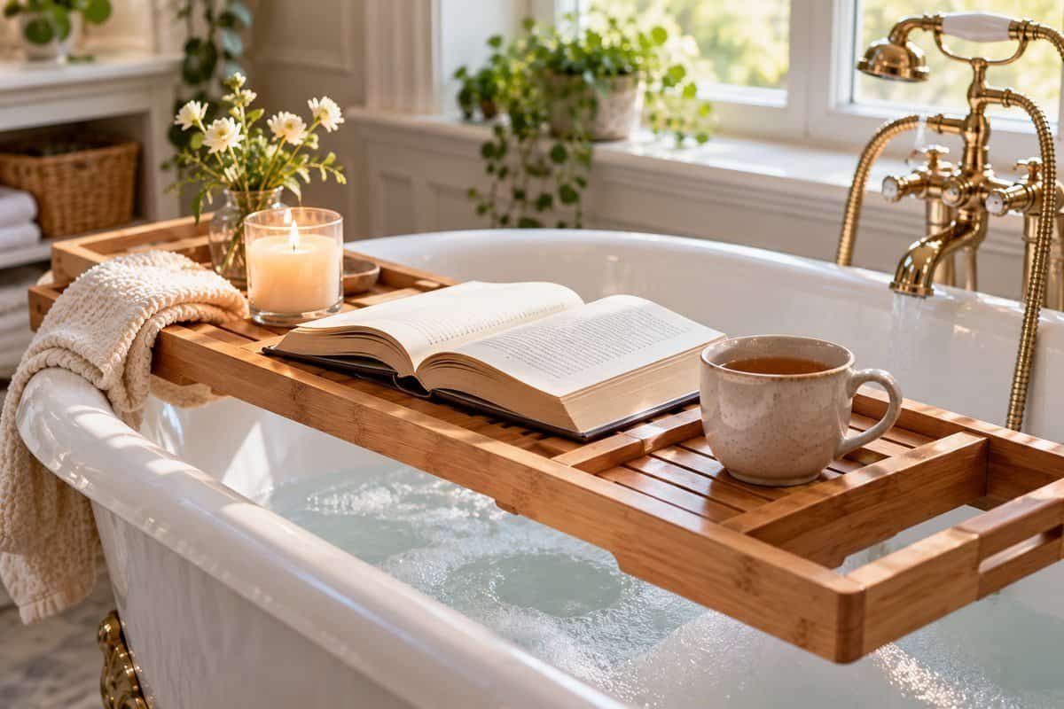 The best bath trays for a clawfoot tub - Bathtub Tray