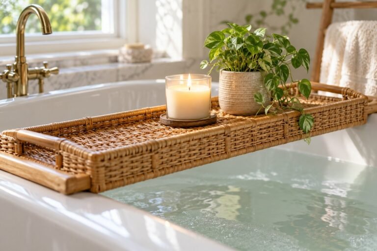 Rattan Bath Tray: Beautiful, but Is It Practical?