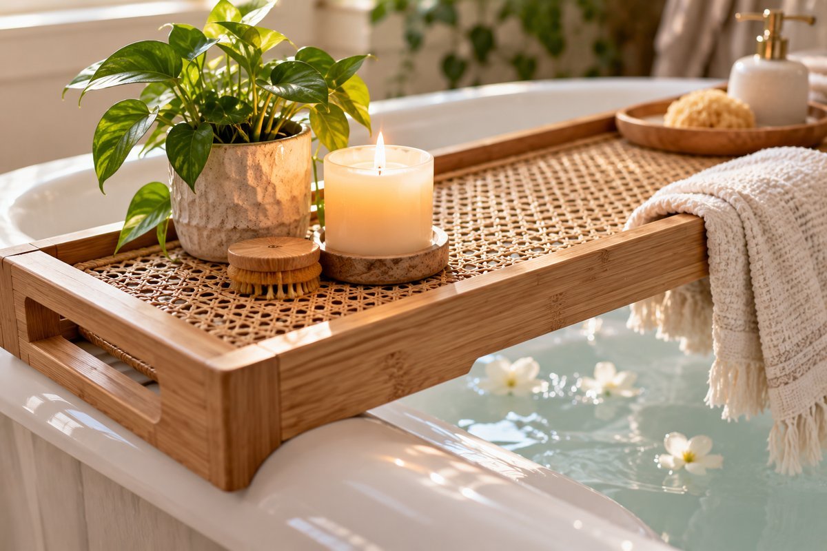 How to care for a rattan tray so it lasts - Bathtub Tray
