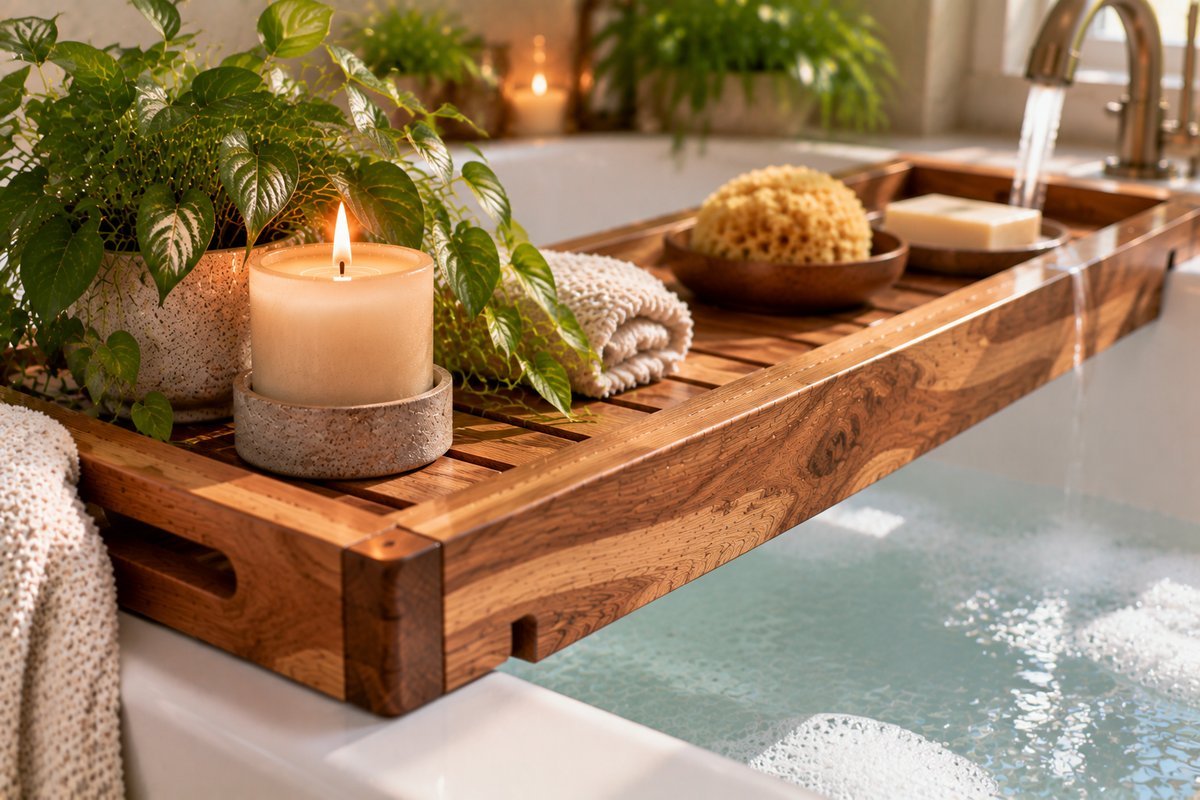 Caring for acacia - Bathtub Tray