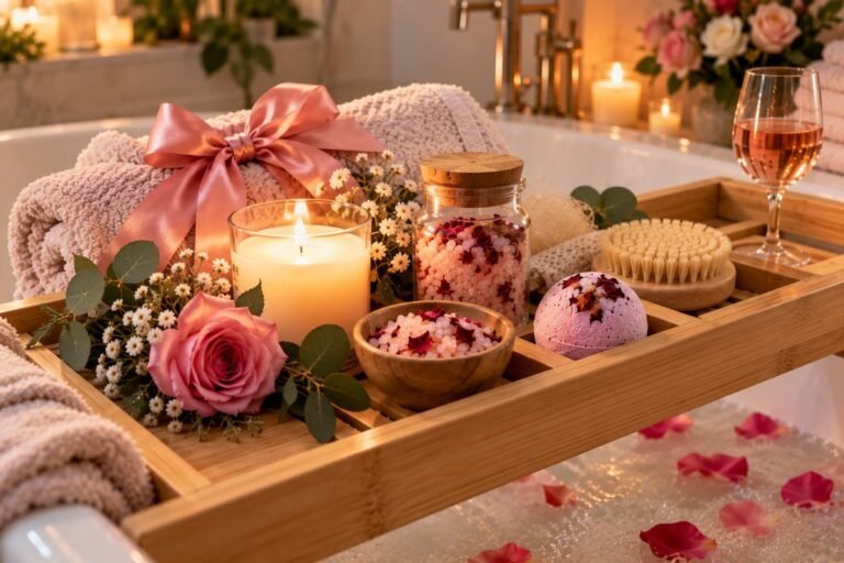 Bath Tray Gifts for Her: Wife, Girlfriend, or Mom