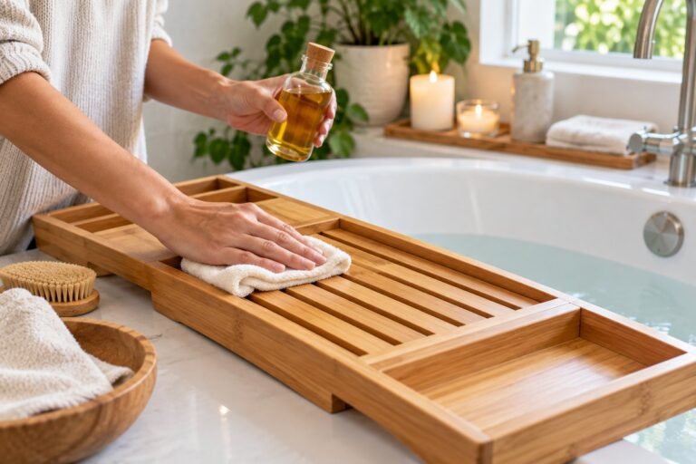 How to Care for a Bamboo Bath Tray: A Simple Routine