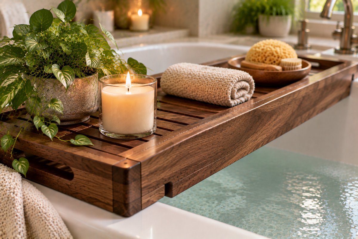 Caring for walnut - Bathtub Tray